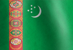 Turkmenistan National Flag Graphic